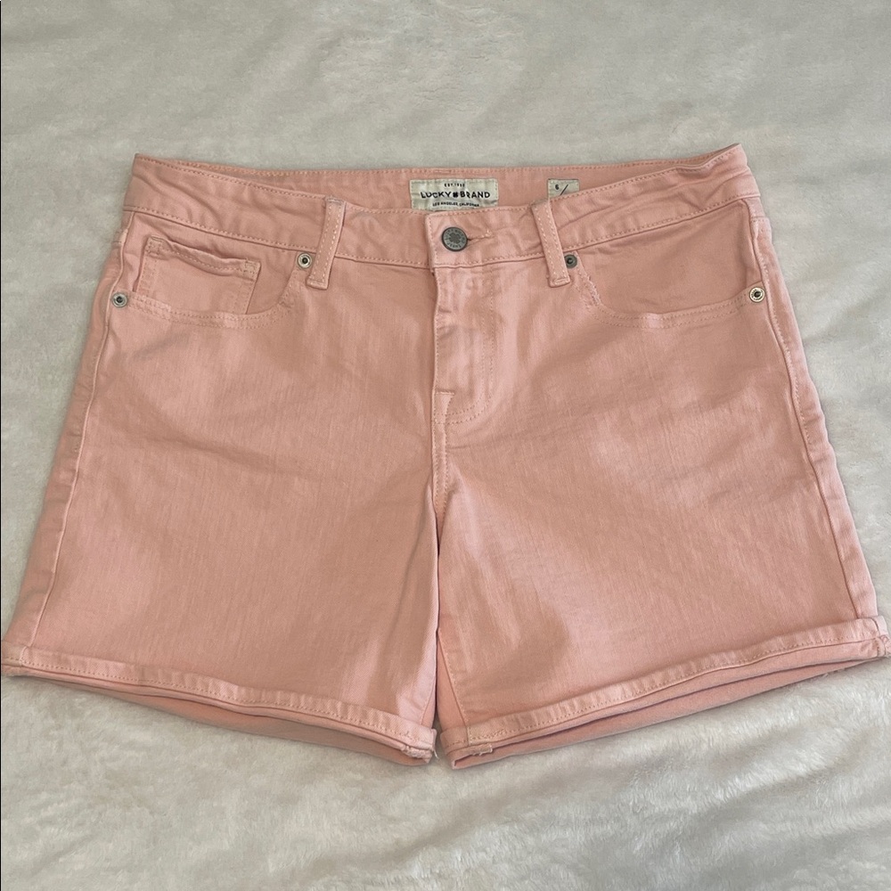 Lucky Brand The Roll Up Denim Shorts